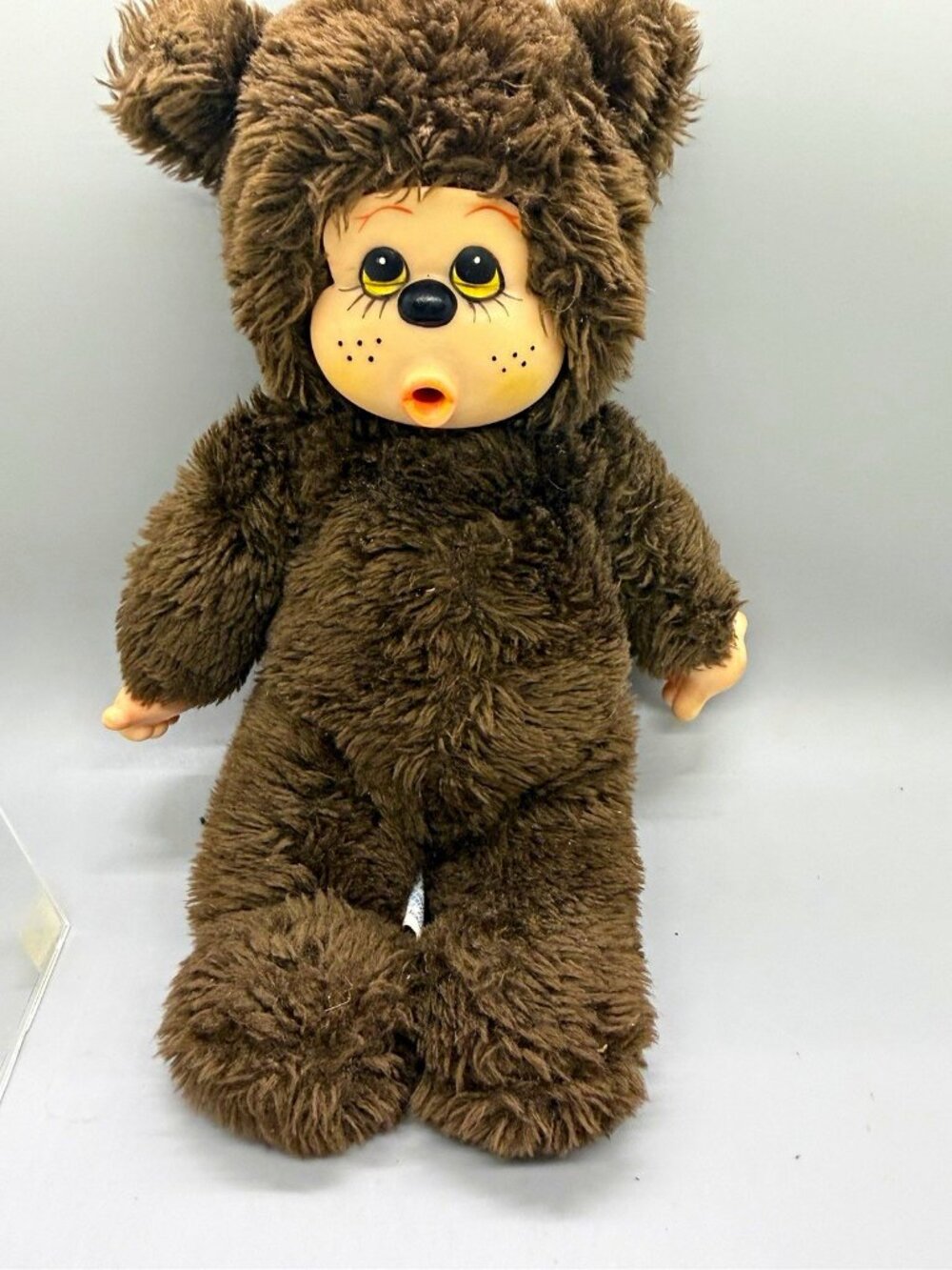 Avalon 1978 Brown Bear Plush Stuffed Animal Black Eyes Plastic Face